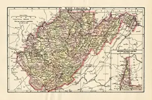 Map of West Virginia 1894