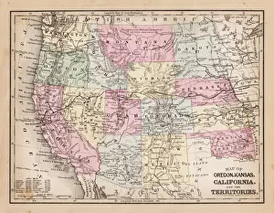 Map of Western states 1881