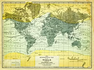 Images Dated 30th June 2012: map of the world 1867