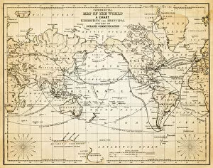 Images Dated 28th November 2011: map of the world 1883