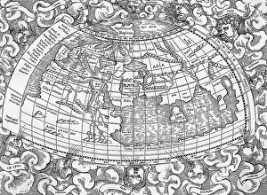 Map of the World Based on Ptolemy