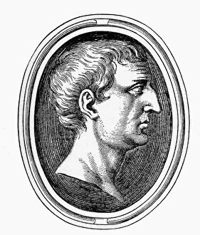 Human Face Gallery: Marc Antony, 83-30 B.C. Engraving