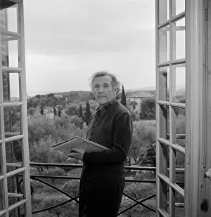 Marc Chagall Posing on his Terrace
