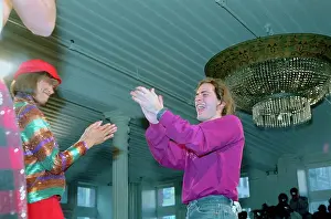 Marc Jacobs Applauding at Exhibition