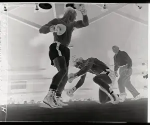 Marcel Assire Losing His Balance in Boxing Ring