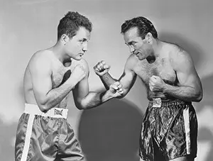 Marcel Cerdan and Jake LaMotta Posing