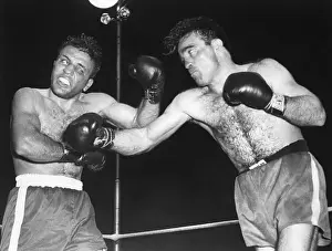 Moroccan Prints: Marcel Cerdan Punches Jake La Motta
