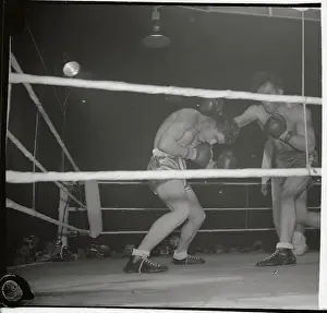 Brussels Prints: Marcel Cerdan Punching Cyrille Delannoit