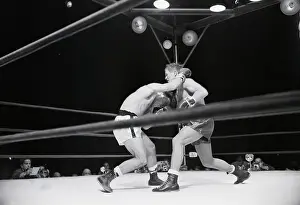 Marcel Cerdan and Tony Zale Trade Blows
