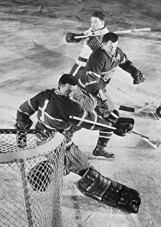 Marcel Pronovost Scoring Against the Canadiens