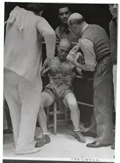 Marcel Thil Being Attended to by Seconds