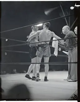 Arthur Donovan Prints: Marcel Thil and Freddy Apostoli in Action