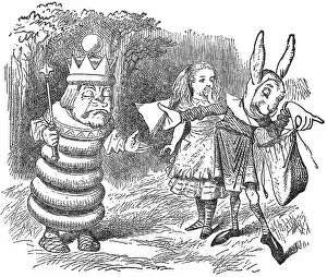 March Hare Giving the White King a Ham Sandwich in Through the Looking-Glass