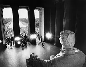 Greek Revival Prints: March on Washington Participants at Lincoln Memorial