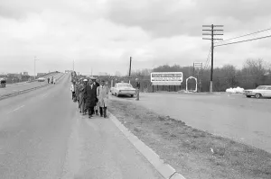 Selma Prints: Marchers Crossing Bridge in March