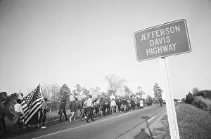 Selma Prints: Marchers On Jefferson Davis Highway