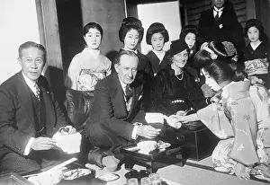 The Marconis At Japanese Honor Dinner