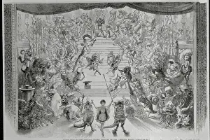 Festivity Prints: Mardi Gras Parade Drawing from Harper's Weekly