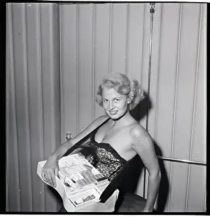 Cigarette Pack Prints: Margaret Barstow Selling Cigarettes