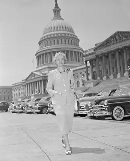Margaret Chase Smith in Front of Capital