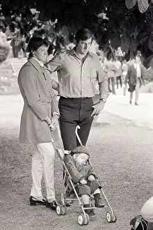 Margaret Court with Husband and Child