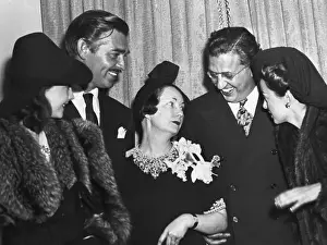 Selznick Prints: Margaret Mitchell With Cast of Gone With the Wind