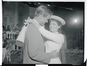 Margaret O'Brien and John Lupton During Intimate Scene