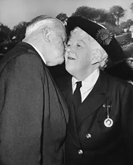 Margaret Rutherford Kissed By Husband