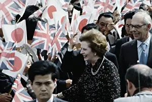 Hospitality Prints: Margaret Thatcher at Welcoming Ceremony