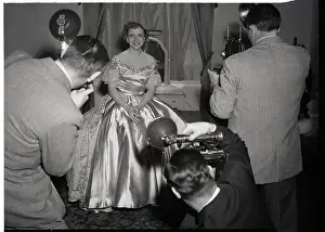 Margaret Truman Posing As Photogs Take P