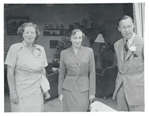 Amsterdam Prints: Margaret Truman and Prince Bernhard with Queen Juliana