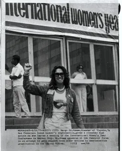 James Prints: Margo St. James with Raised Fist