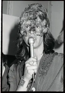 James Prints: Margo St. James Wearing Feathered Covering