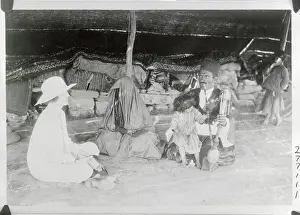 Persia Prints: Marguerite Harrison Sitting with Chief of Baktiari