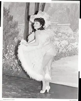 Mari Blanchard Posing in Frilly Costume