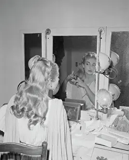 Maria Meneghini Callas Checking Makeup