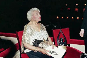 Marian Anderson Seated with Award Trophy