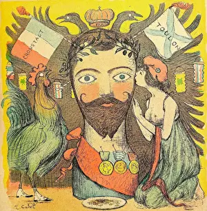Marianne, the French woman, admires the French supporter and hero Czar Nicholas Ii