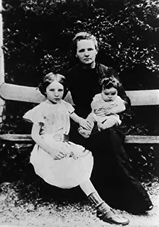 Radioactivity Prints: Marie Curie with Daughters