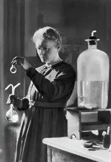 Counter Prints: Marie Curie In Laboratory