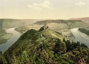 Landscape Shot Prints: The Marienburg in the Moselle Valley, Rhineland-Palatinate, Germany