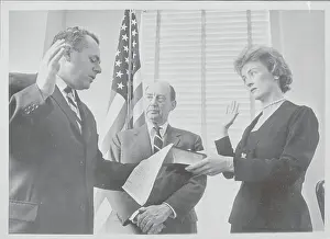 Marietta Tree During Her Swearing in Ceremony