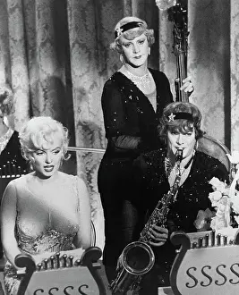 Saxophone Prints: Marilyn Monroe with Actors in Costume