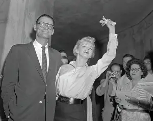 Fiancee Prints: Marilyn Monroe and Arthur Miller
