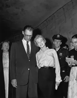 Marilyn Monroe and Arthur Miller Posing Together