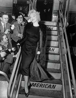 Marilyn Monroe Boarding Airplane