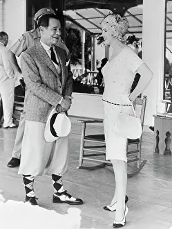 Joe E Prints: Marilyn Monroe Chatting with Joe E. Brown
