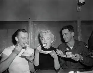 Marilyn Monroe Eating Cake