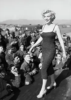 Marilyn Monroe Entertaining Troops