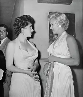 Marilyn Monroe and Gina Lollobrigida